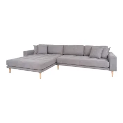 House Nordic - Lido Lounge Sofa, Lysegr