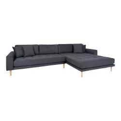 House Nordic - Lido Lounge Sofa, Mrkegr