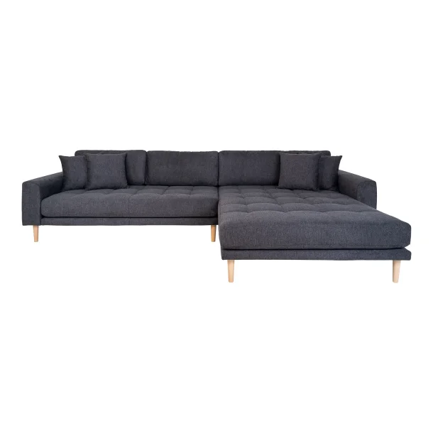 House Nordic - Lido Lounge Sofa, Mrkegr