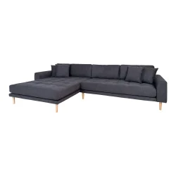 House Nordic - Lido Lounge Sofa, Mrkegr