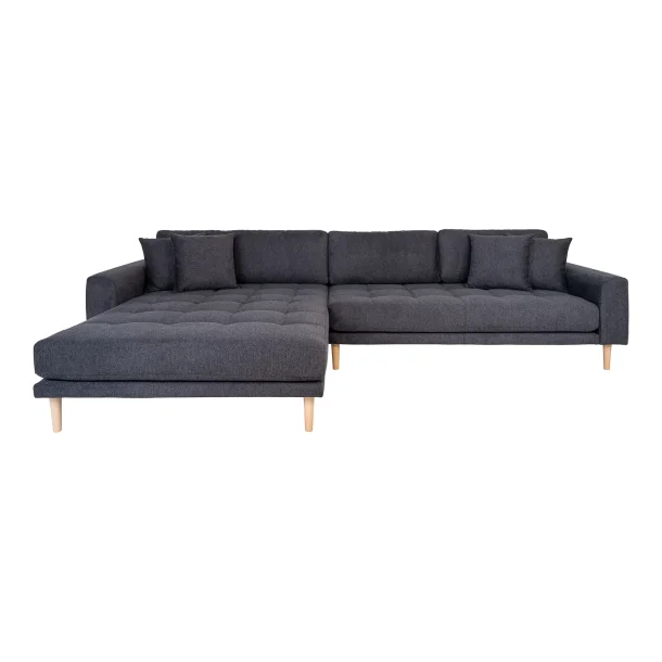 House Nordic - Lido Lounge Sofa, Mrkegr