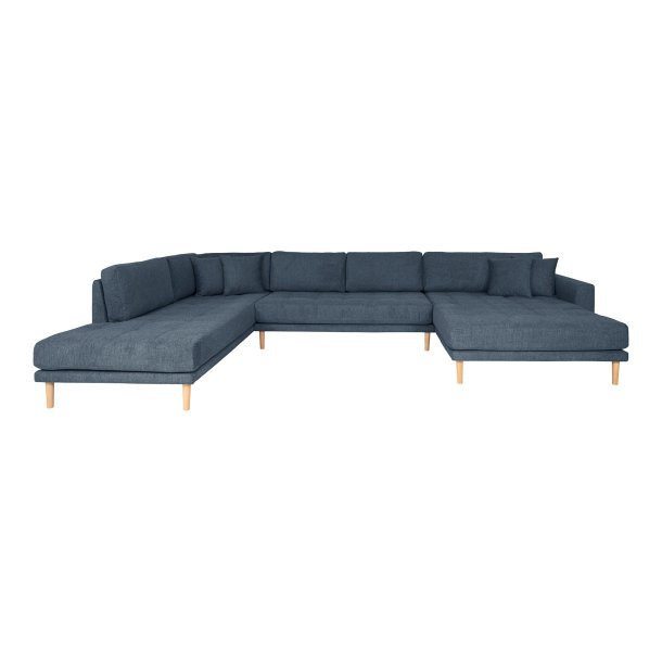 House Nordic - Lido U-Sofa ben Ende, hjrevendt mrkebl