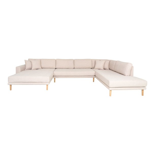 House Nordic - Lido U-Sofa Open End, venstrevendt sandfarvet