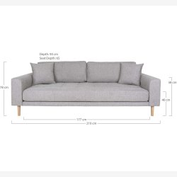 House Nordic - Lido 3 Personers Sofa