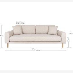 House Nordic - Lido 3 Personers Sofa
