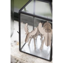 Stillenat - DIY Elg stende natur B 6 H 10,5 L 11 cm