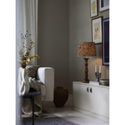 PR HOME - Lodge Bordlampe fod H: 63cm Mango tr