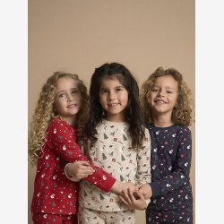 Minymo - Pyjamas Set - R�d m. julemotiv