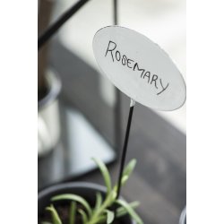 Ib Laursen Skilt emalje med spyd H: 30 L: 10