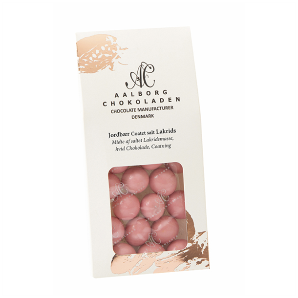 Aalborg Chokoladen - Jordbr Coated Saltlakrids 90 g.