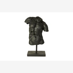 Speedtsberg - Figur Mandlig Torso m/fod Sort Poly B: 40 D: 23 H: 65 cm.