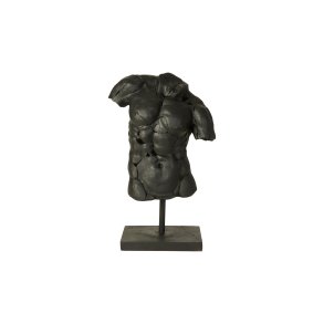 Speedtsberg - Figur Mandlig Torso m/fod Sort Poly B: 40 D: 23 H: 65 cm.