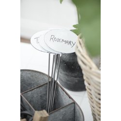 Ib Laursen Skilt emalje med spyd H: 30 L: 10