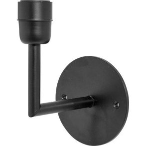 PR HOME - Base Vglampe, Mat Sort, 13cm.