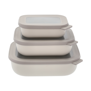 Mepal - Cirqula opbevaringsbokse st m/3 stk. Nordic White