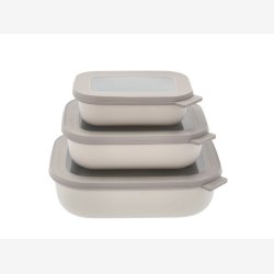 Mepal - Cirqula opbevaringsbokse st m/3 stk. Nordic White