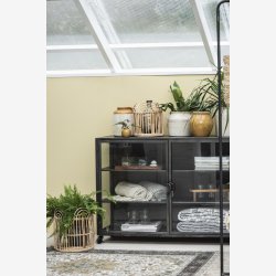 Ib  Laursen - Quilt hvid m/sort paisley 130x180cm.