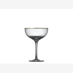Lyngby Glas - Palermo Gold Cocktail/champagne glas 31,5cl 4 pak
