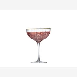 Lyngby Glas - Palermo Gold Cocktail/champagne glas 31,5cl 4 pak