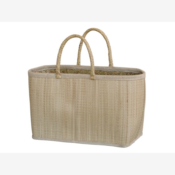 Chic Antique - Strandtaske af palmeblade B: 24 L: 40 D: 19 cm. 