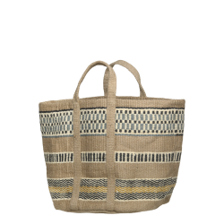 Chic Antique - Kurvetaske m/hndtag H: 40 L: 40 B: 40 cm. opal Jute