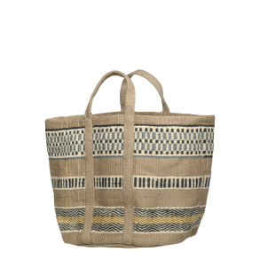 Chic Antique - Kurvetaske m/hndtag H: 40 L: 40 B: 40 cm. opal Jute