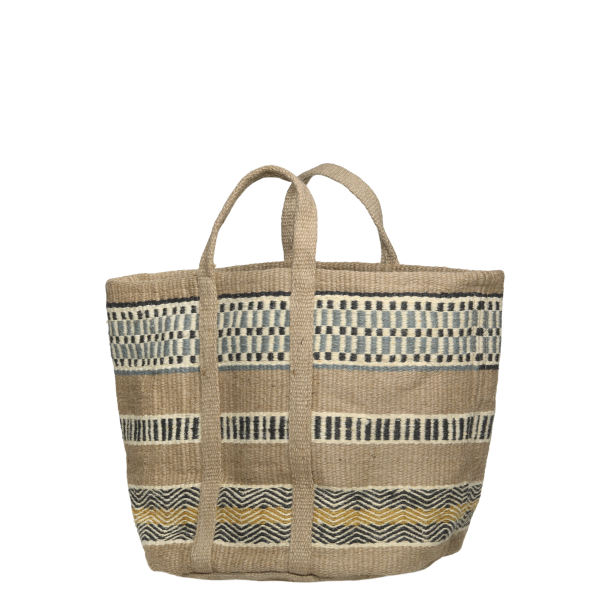 Chic Antique - Kurvetaske m/hndtag H: 40 L: 40 B: 40 cm. opal Jute