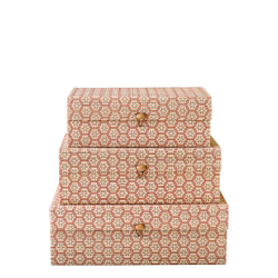 Chic Antique - �ske Bambus Firkant Koral blush/lys natur