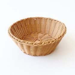 Brdkurv rund natur poly  23 H 8 cm