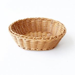 Brdkurv oval natur poly L 21 B 18 H 7 cm