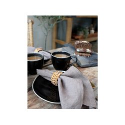 Chic Antique - Servietring st af 4 i rattan - H2,5 5,5 cm