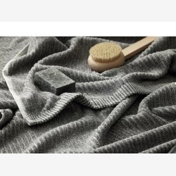 Sdahl - Organic Melange hndklde Ash 50x100cm. 