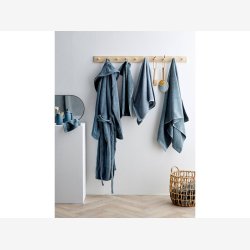 Sdahl Organic Melange hndklde Atlantic 50x100cm. 