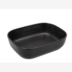 HOLM - Ovnfast fad sort stentj 29 x 23,5 x 7,5 cm