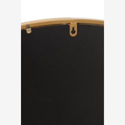 J-Line - Rundt Spejl Guld Jern/Glas 50x50x2cm.
