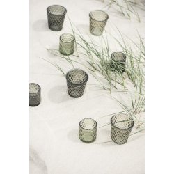 Ib Laursen | Fyrfadsstage glas i grn