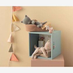 Maileg - Sovende Killingebamse Gr� B:35cm. Polyester