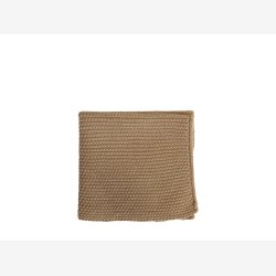 Chic Antique - Eternal Karklud perlestrikket bomuld Kamel 25x25 cm. 