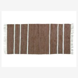 Chic Antique - Kludetppe m/striber L: 160 B: 70 cm. Brun