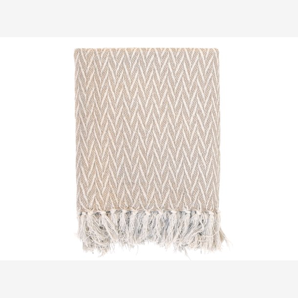 Chic Antique - Aix Plaid af overskudsgarn Latte 150 x 130 cm. 