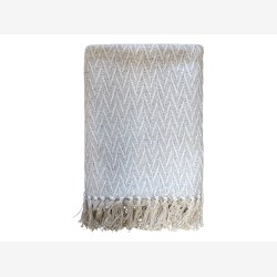 Chic Antique - Aix Plaid af overskudsgarn Gr 150 x 130 cm. 