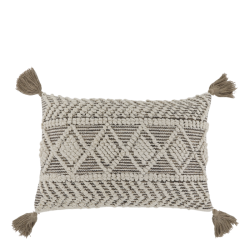 Chic Antique - Aix Pudebetrk m/kvaster Mocca L60/B40cm Genanvendt Bomuld