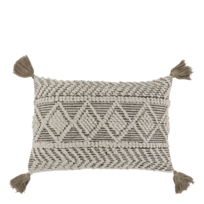 Chic Antique - Aix Pudebetrk m/kvaster Mocca L60/B40cm Genanvendt Bomuld