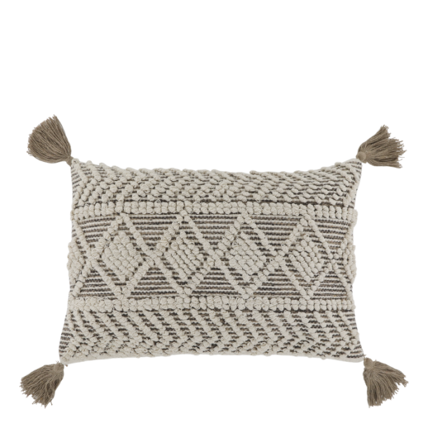 Chic Antique - Aix Pudebetrk m/kvaster Mocca L60/B40cm Genanvendt Bomuld