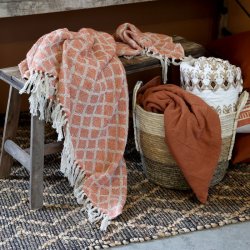 Chic Antique - Aix Plaid af overskudsgarn L150/B130cm