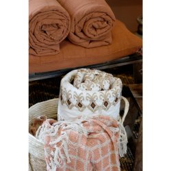 Chic Antique - Aix Plaid af overskudsgarn L150/B130cm