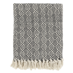 Chic Antique - Aix Plaid af overskudsgarn L150/B130cm, sort