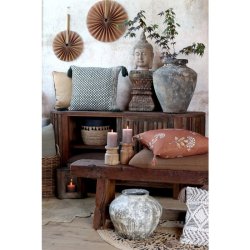 Chic Antique - Aix Pudebetrk m. kvaster og blomstermnster L50/B50cm