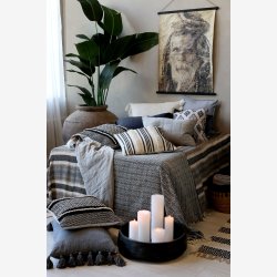 Chic Antique - Aix Pudebetrk m. etnisk mnster L50/B50cm