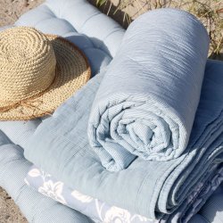 Chic Antique - Aix Vintage Quilt Sky Blue180 x 130 cm.